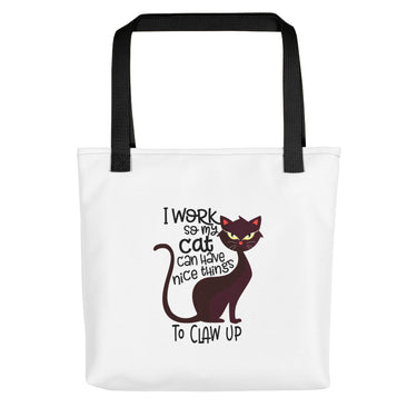 I Work so my Cat can have Nice Things to Claw Up Tote Bag - The Japan Shop